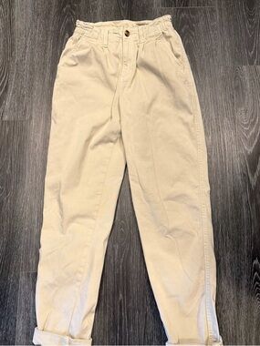 American Eagle Outfitters Women's Cream/Tan Chino Pants